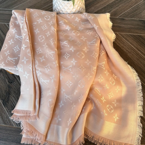 Pink Monogram Scarf/Shawl - Picture 2 of 9